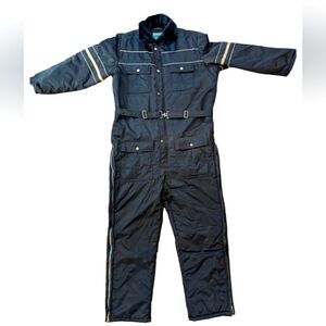 Vintage Sears Navy Blue Insulated Coveralls